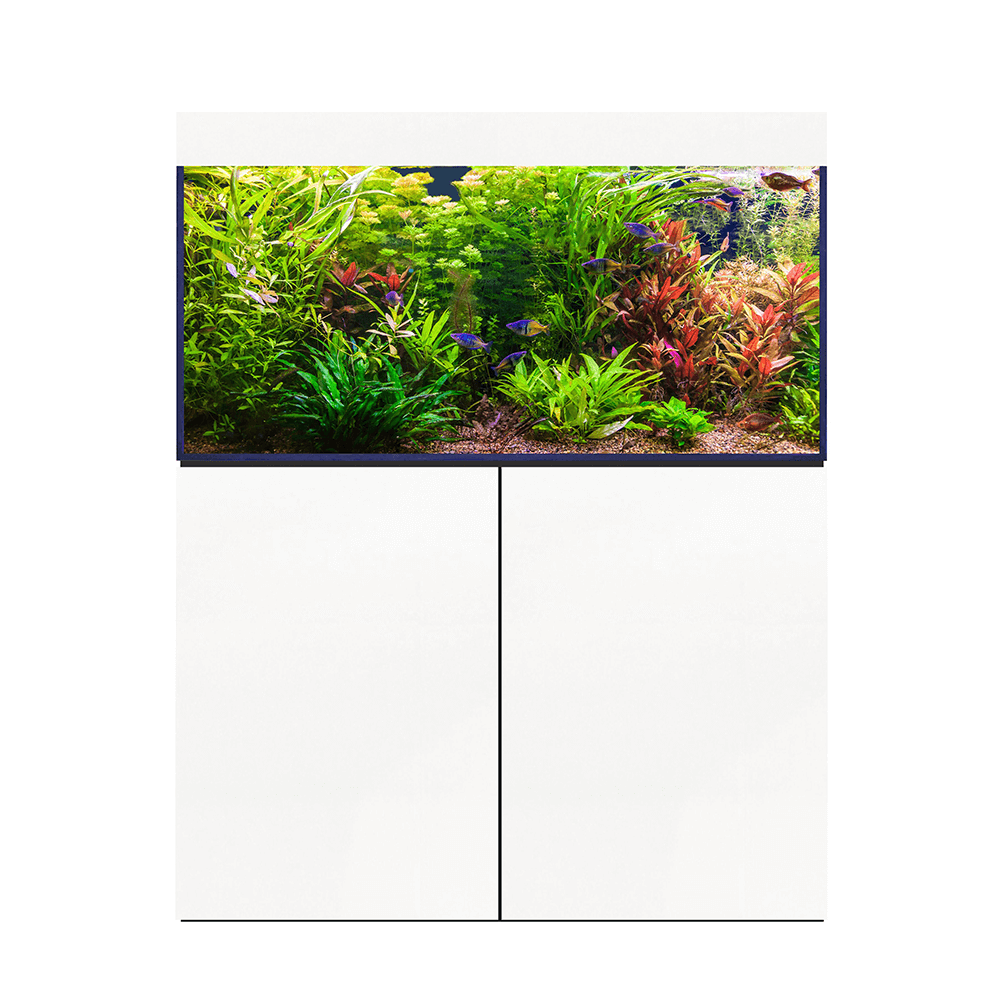 D&D Aqua-Pro Freshwater 1200 120cm Aquarium & Ultra-Gloss White Cabinet - 311L