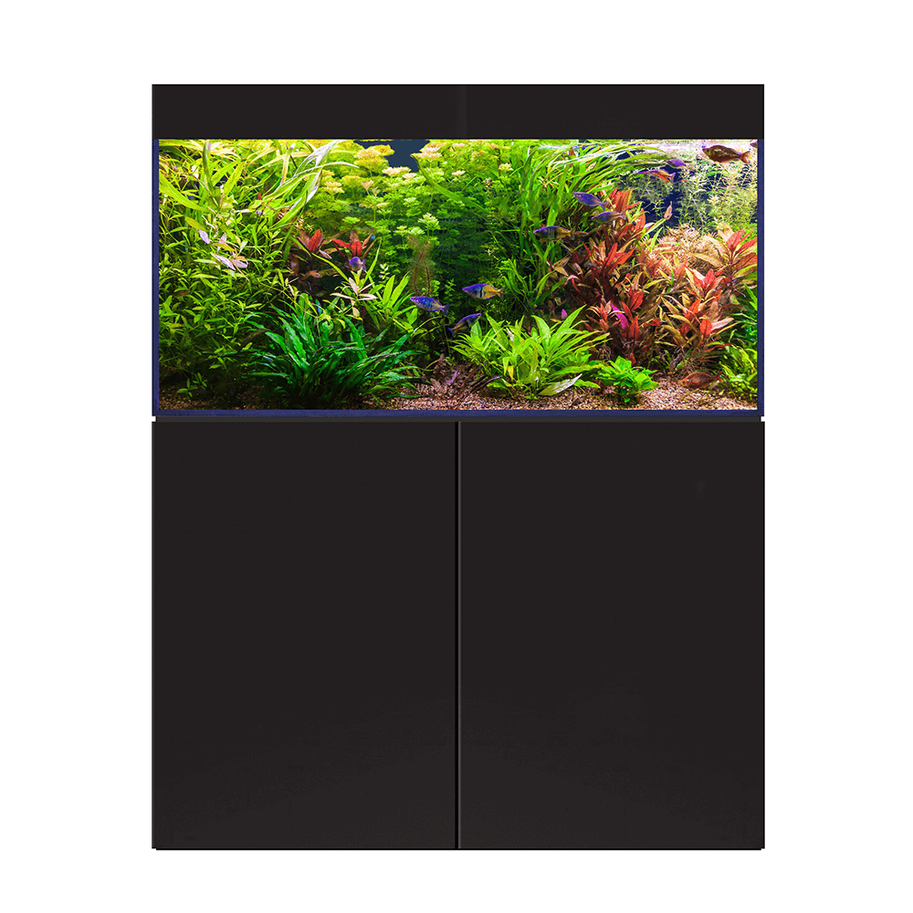 D&D Aqua-Pro Freshwater 1200 120cm Aquarium & Black Satin Cabinet - 311L