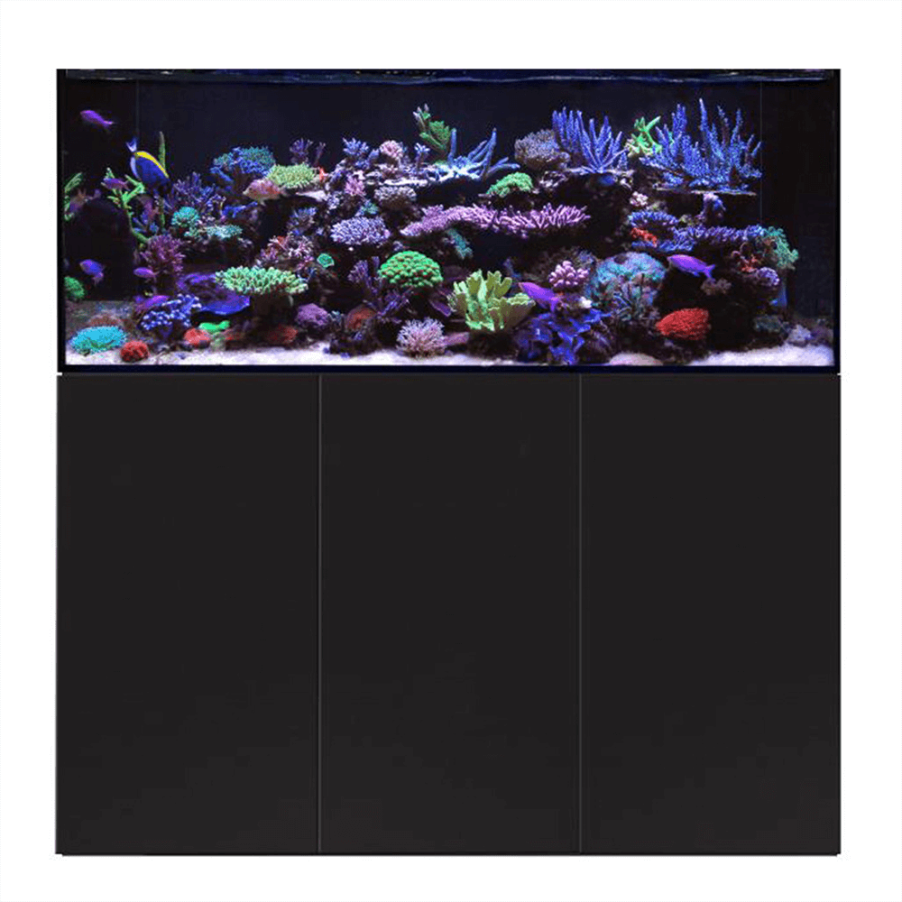 D&D Aqua-Pro Reef 1500 150cm Aquarium & Ultra-Gloss Black Cabinet - 485L