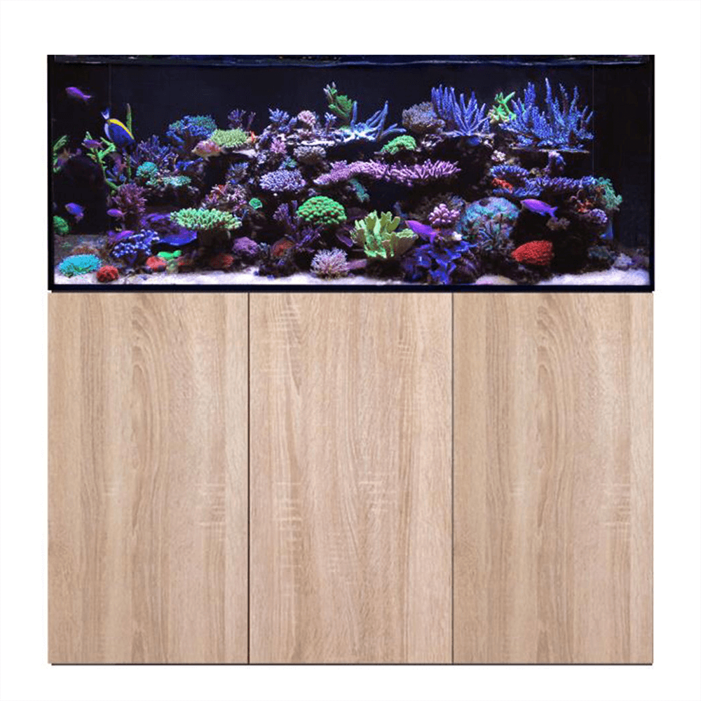 D&D Aqua-Pro Reef 1500 150cm Aquarium & Platinum Oak Cabinet - 485L
