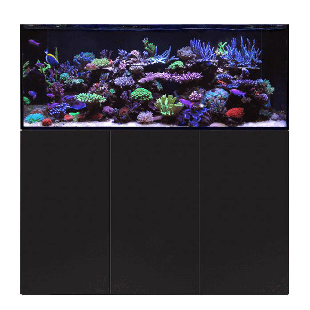 D&D Aqua-Pro Reef 1500 150cm Aquarium & Black Satin Cabinet - 485L