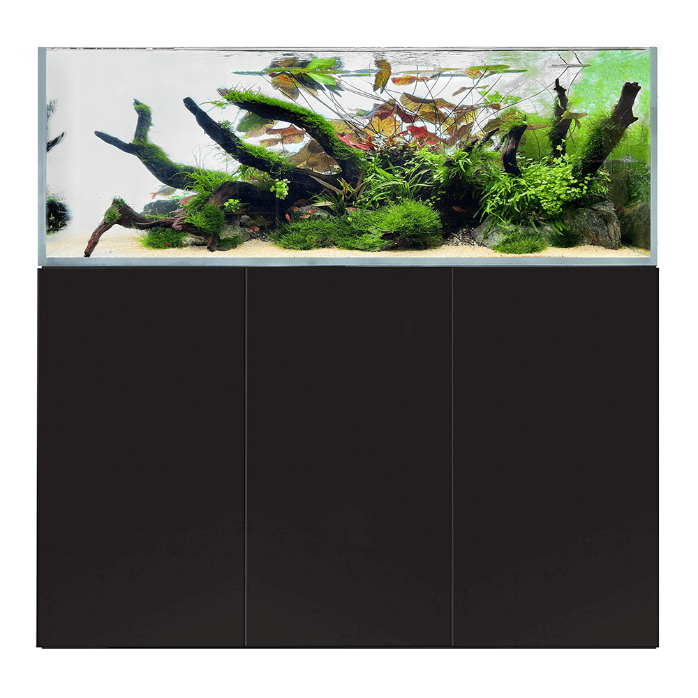 D&D Aqua-Pro Aquascaper 1500 150cm Aquarium & Black Satin Cabinet - 440L
