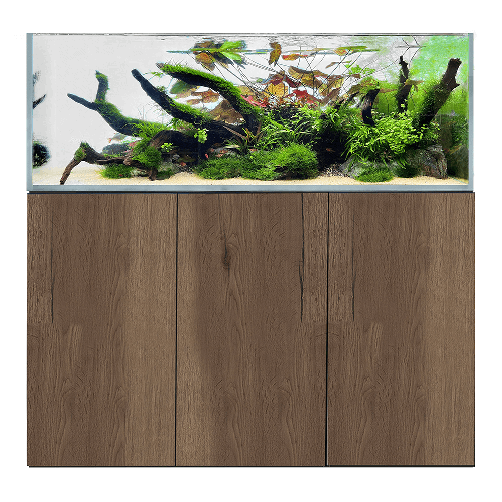 D&D Aqua-Pro Aquascaper 1500 150cm Aquarium & Tobacco Oak Cabinet - 440L