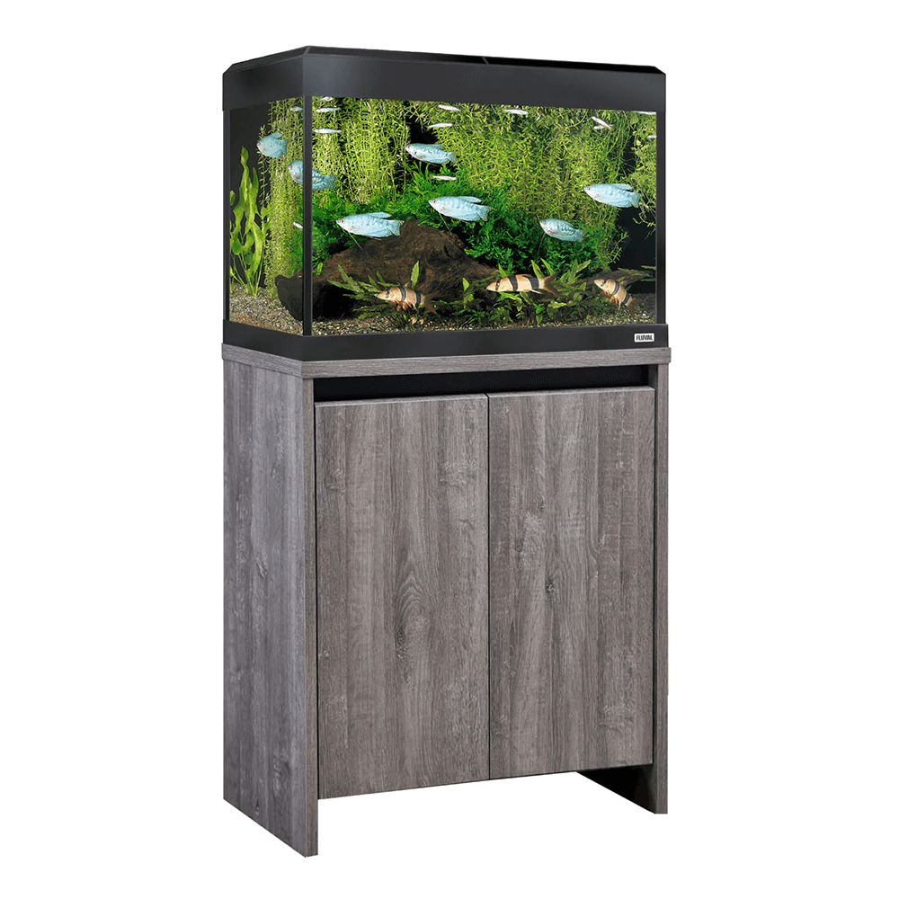 Fluval Roma 90 60cm Aquarium & Grey Oak Cabinet - 90L