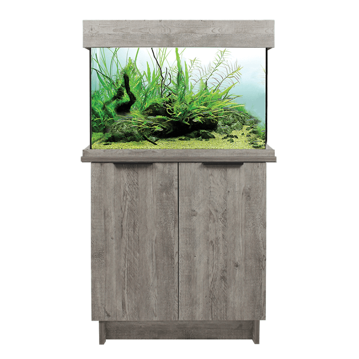 Aqua One Oakstyle 145 81cm Aquarium & Urban Grey Cabinet - 145L
