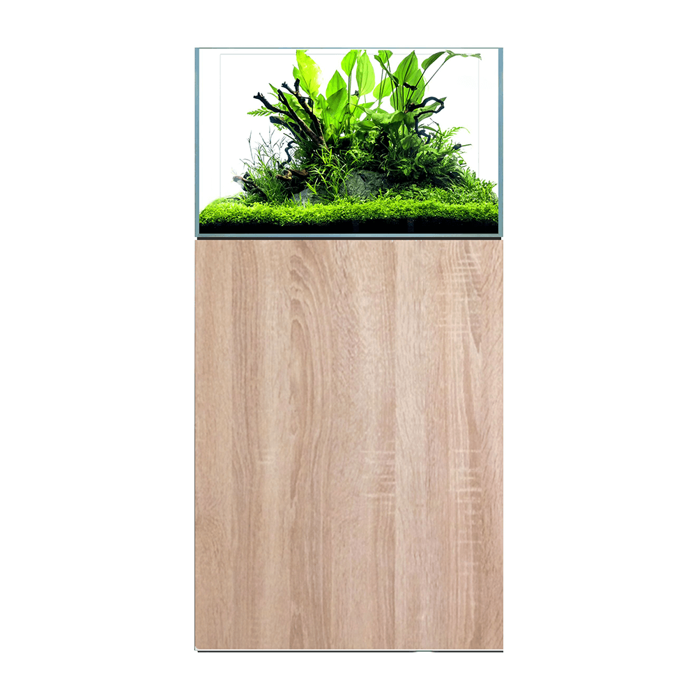 D&D Aqua-Pro Aquascaper 600 60cm Aquarium & Platinum Oak Cabinet - 94L