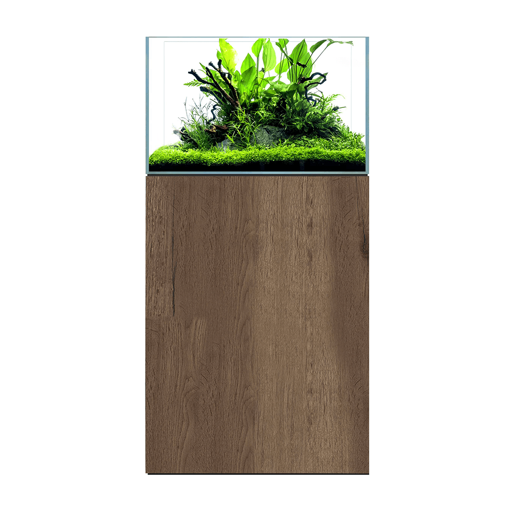 D&D Aqua-Pro Aquascaper 600 60cm Aquarium & Tobacco Oak Cabinet - 94L