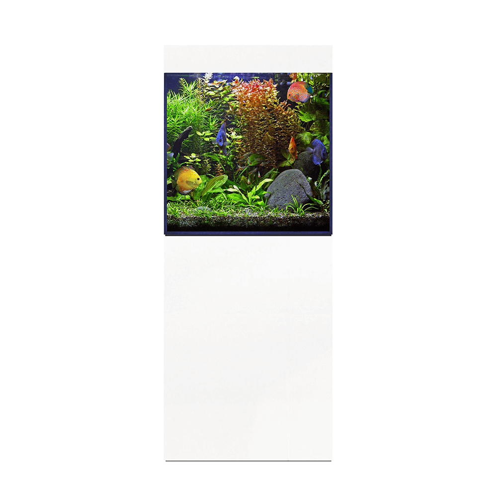 D&D Aqua-Pro Freshwater 600 60cm Aquarium & Ultra-Gloss White Cabinet - 170L
