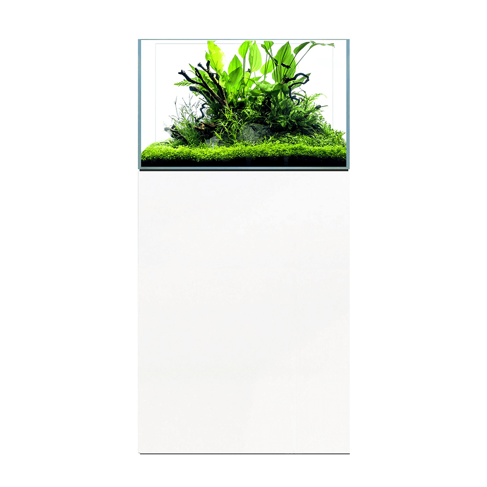 D&D Aqua-Pro Aquascaper 600 60cm Aquarium & Ultra-Gloss White Cabinet - 94L