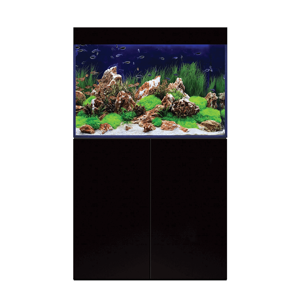 D&D Aqua-Pro Freshwater 900 90cm Aquarium & Ultra-Gloss Black Cabinet - 232L