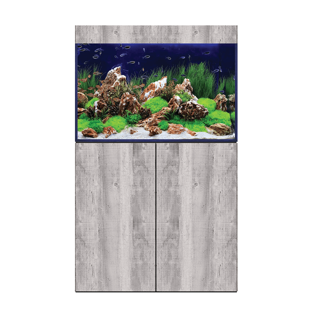 D&D Aqua-Pro Freshwater 900 90cm Aquarium & Driftwood Concrete Cabinet - 232L
