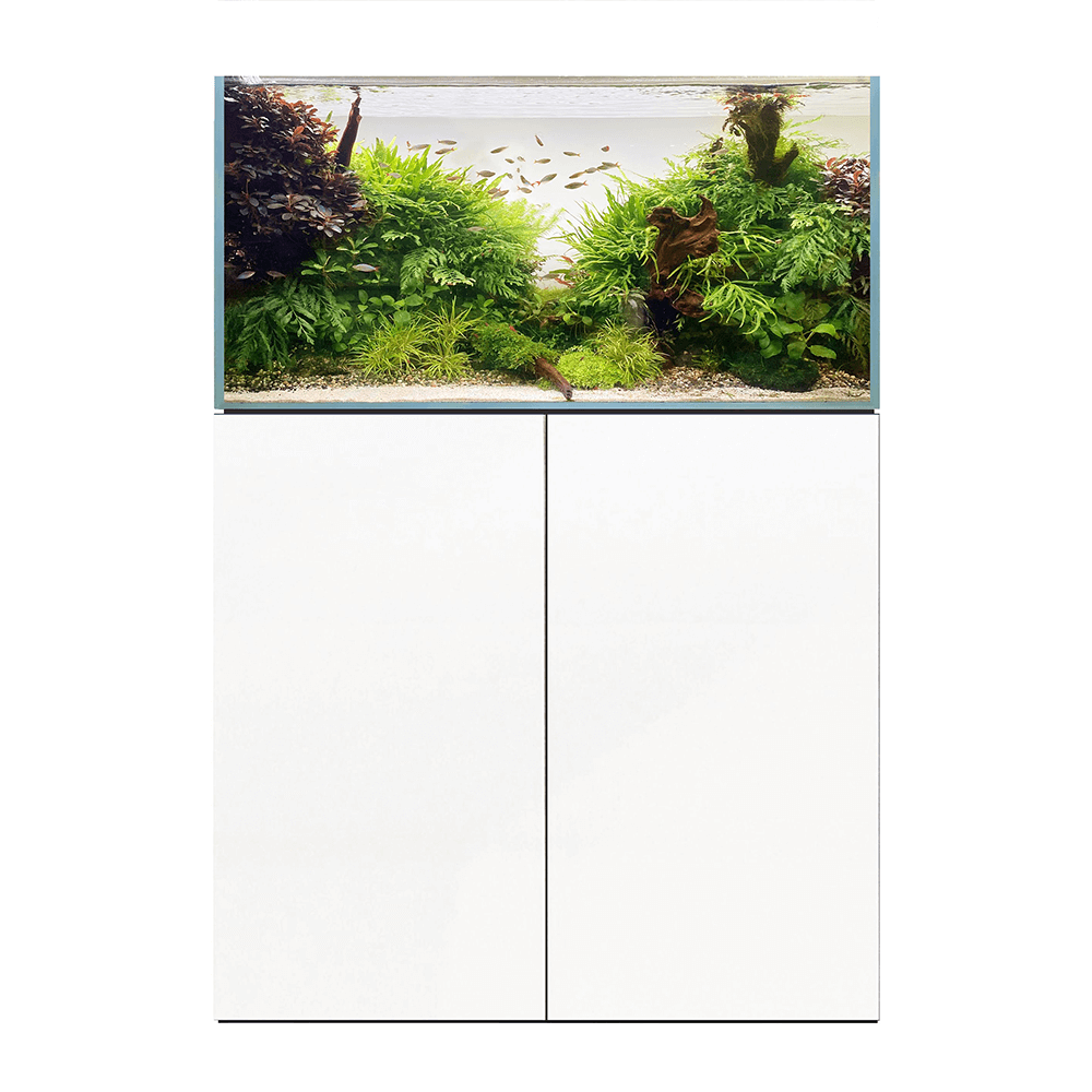 D&D Aqua-Pro Aquascaper 900 90cm Aquarium & Ultra-Gloss White Cabinet - 177L