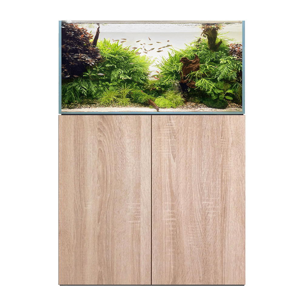 D&D Aqua-Pro Aquascaper 900 90cm Aquarium & Platinum Oak Cabinet - 177L