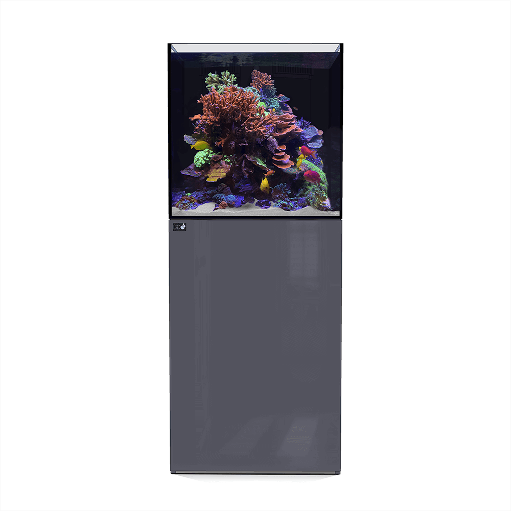 D&D Aqua-Pro Reef 600 60cm Cube Aquarium & Ultra-Gloss Anthracite Cabinet - 212L