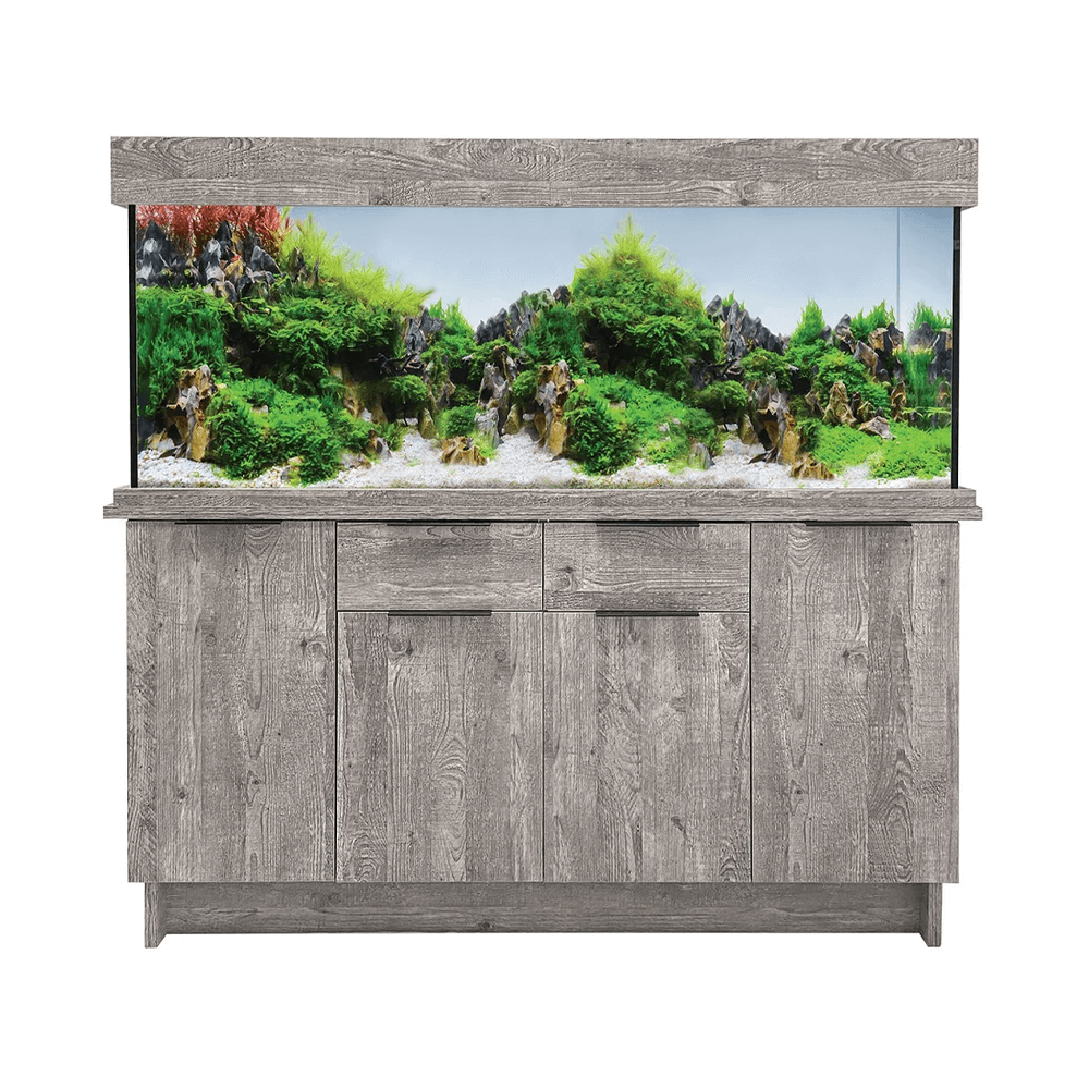 Aqua One Oakstyle 300 150cm Aquarium & Urban Grey Cabinet - 300L