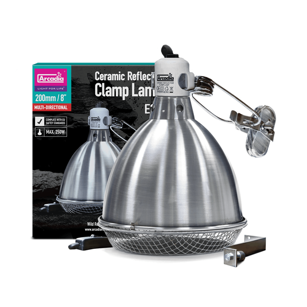 Arcadia Ceramic Reflector Clamp Lamp