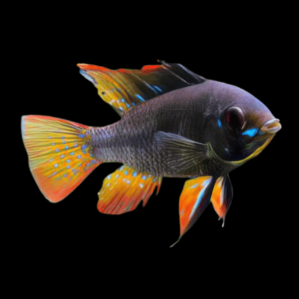 Black Electric Blue Ram 3cm