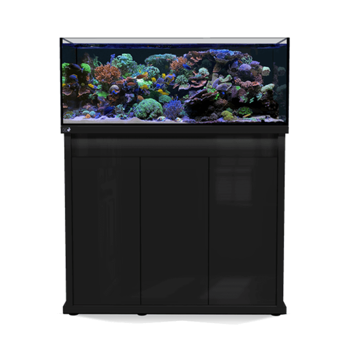 D&D Reef-Pro 1200 120cm Aquarium & Gloss Black Cabinet - 387L