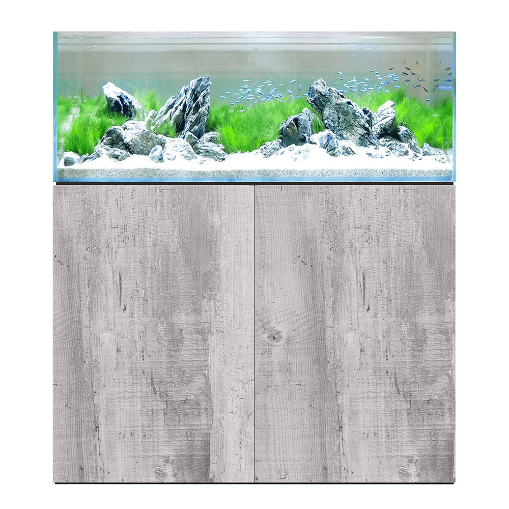 D&D Aqua-Pro Aquascaper 1200 120cm Aquarium & Driftwood Concrete Cabinet - 283L
