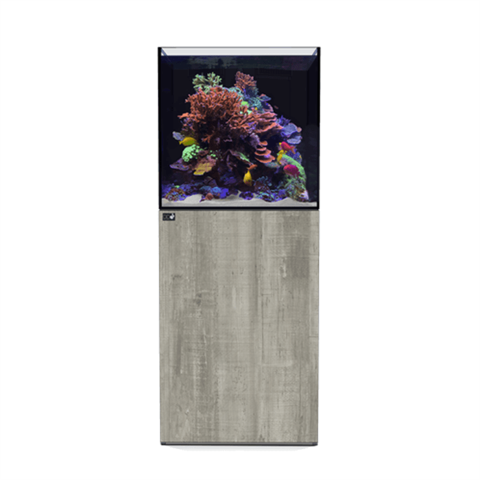 D&D Aqua-Pro Reef 600 60cm Cube Aquarium & Driftwood Concrete Cabinet - 212L