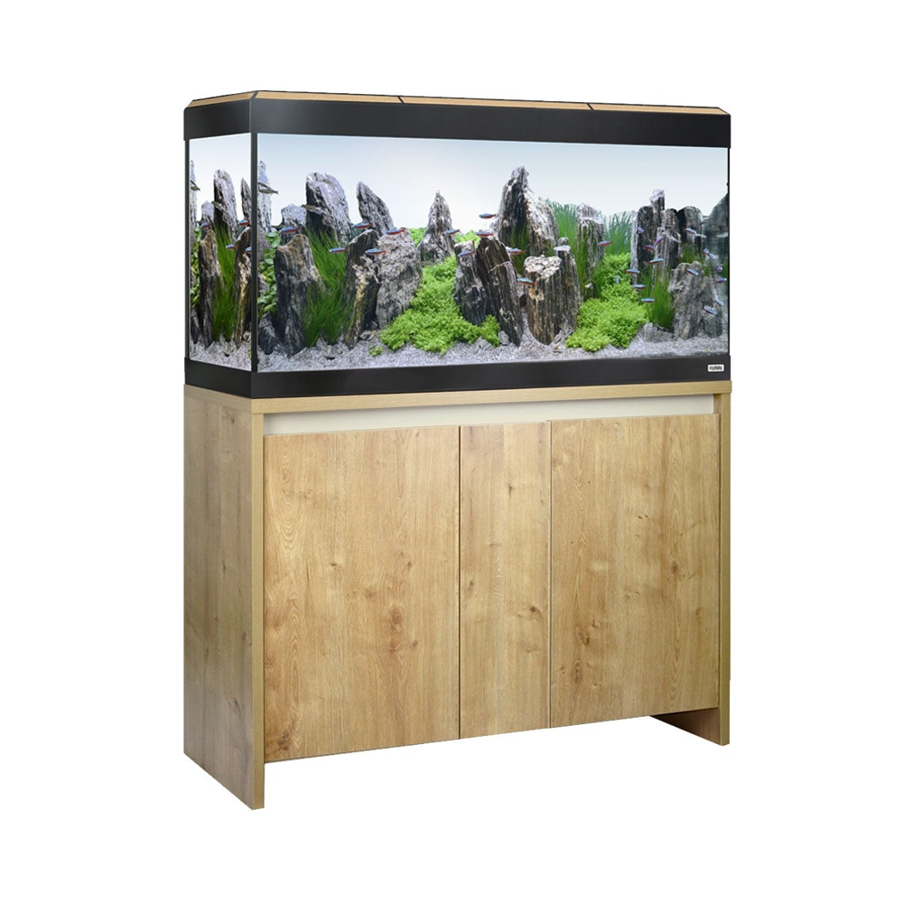 Fluval Roma 200 100cm Aquarium & Oak Cabinet - 200L