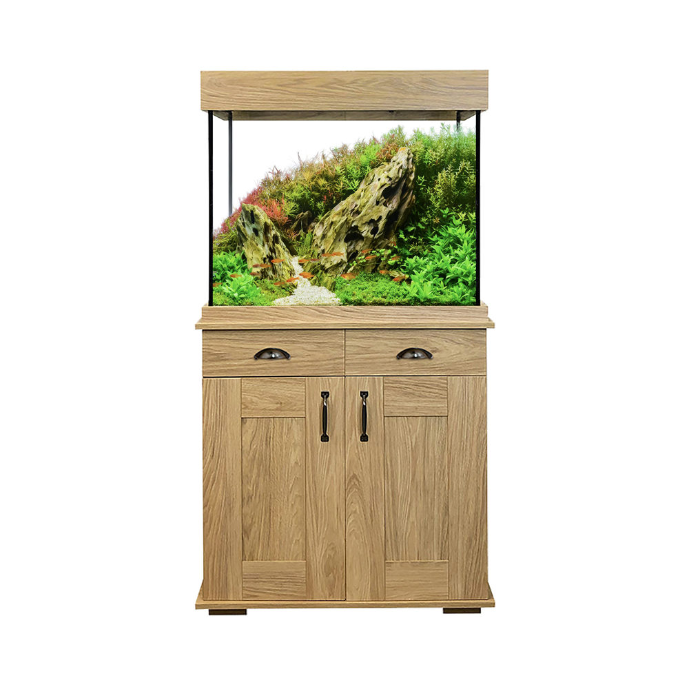 Fluval Shaker 168L Aquarium & Hampshire Oak Cabinet - 70
