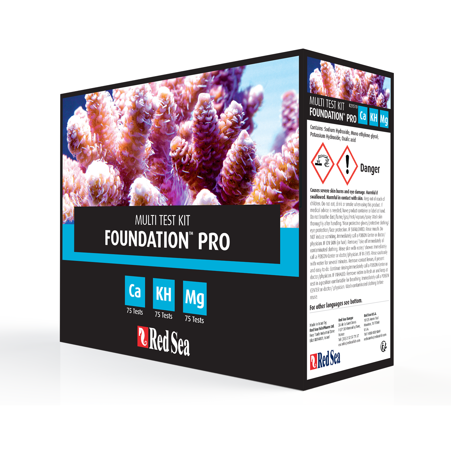 Red Sea Reef Foundation Test Kit (Ca, Alk, Mg)