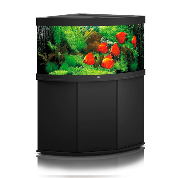Juwel Trigon 350 LED 123cm Corner Aquarium & Cabinet Black - 350L