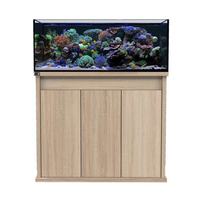 D&D Reef-Pro 1200 120cm Aquarium & Platinum Oak Cabinet - 387L