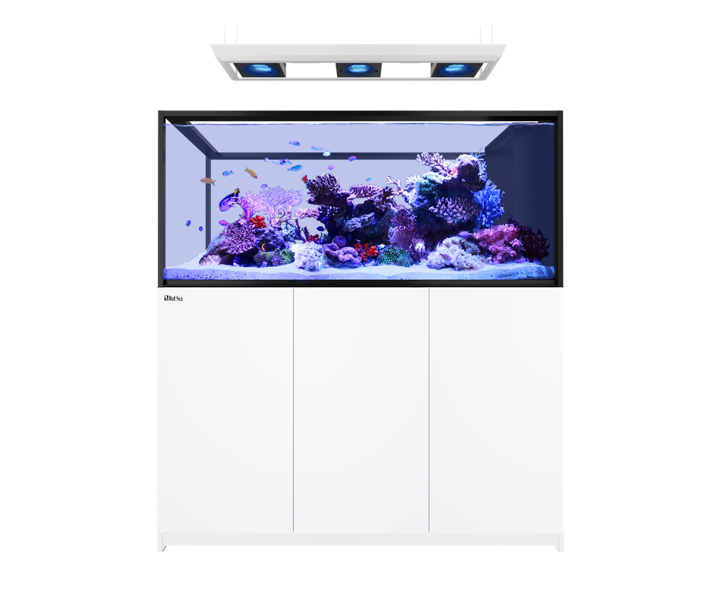 Red Sea Reefer Max Peninsula S-700 G3 151cm Aquarium & White Cabinet - 705L