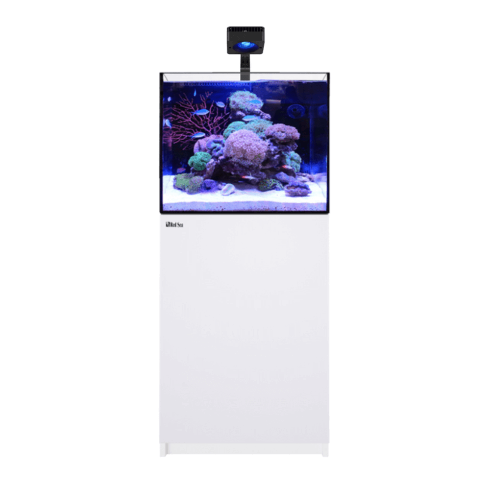 Red Sea Reefer 170 G3 Deluxe 60cm Aquarium & White Cabinet - 165L (Incl. 1 X RL115 & Arm)