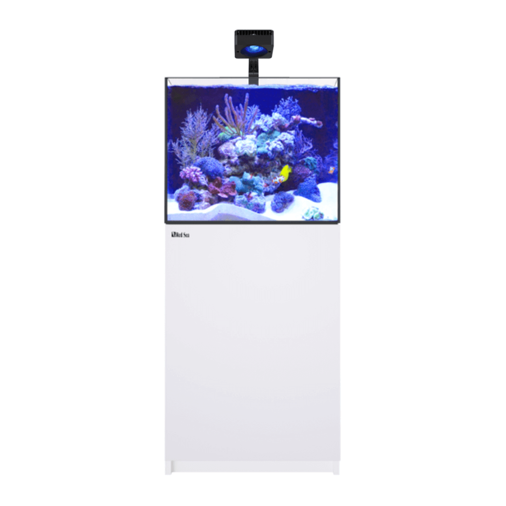 Red Sea Reefer 200 G3 Deluxe 60cm Aquarium & White Cabinet - 200L(Incl. 1 X RL115 & Arm)
