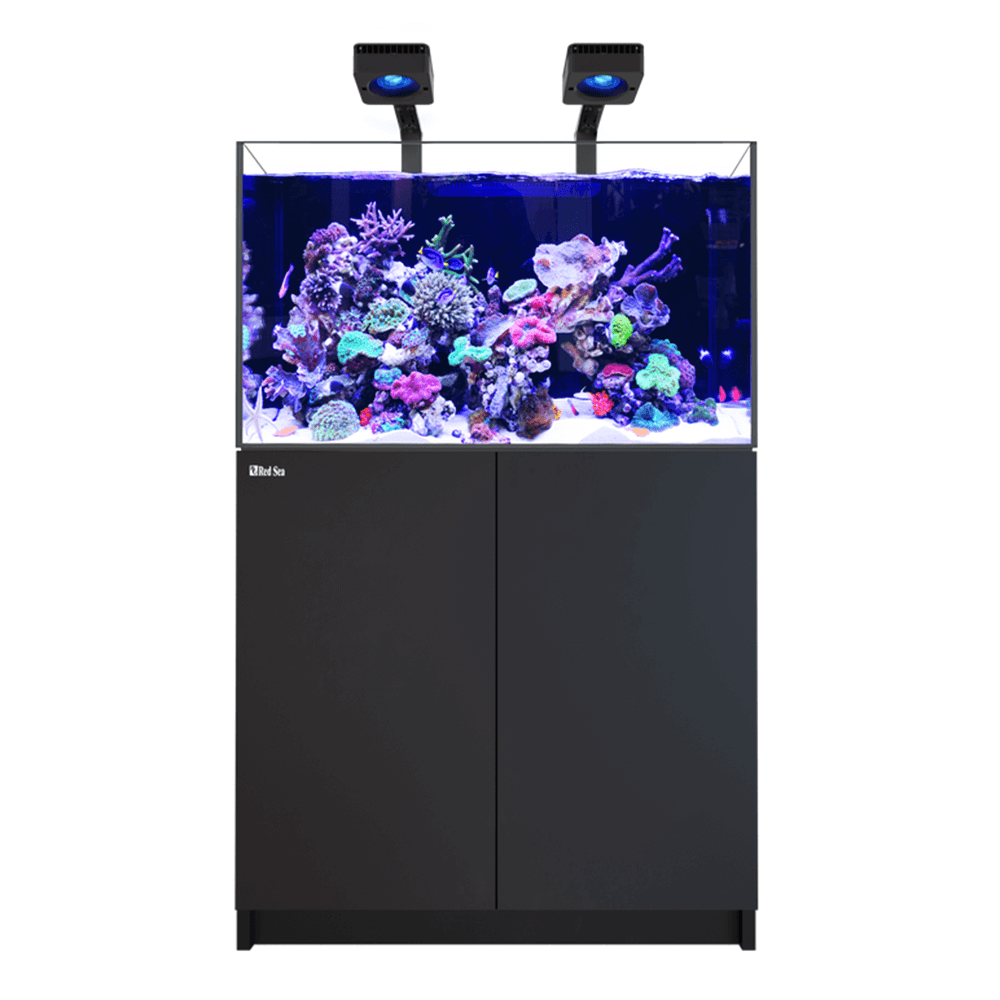 Red Sea Reefer 300 G3 Deluxe 90cm Aquarium & Black Cabinet - 300L (Incl. 2 X RL115 & Arms)