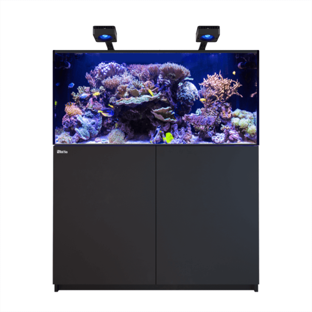 Red Sea Reefer 425 G3 Deluxe 120cm Aquarium & Black Cabinet - 433L (Incl. 2 X RL115 & Arms)