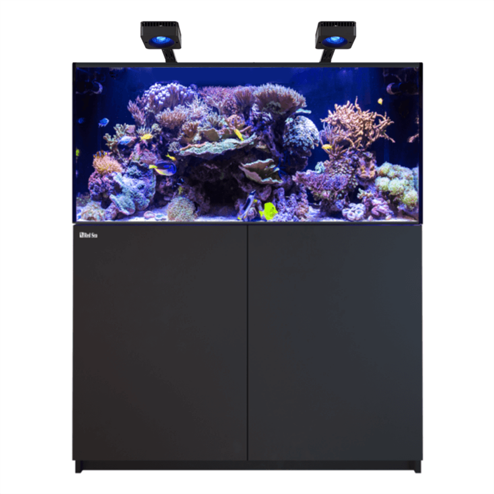 Red Sea Reefer 425 G3 Deluxe 120cm Aquarium & Black Cabinet - 433L (Incl. 2 X RL170 & Arms)