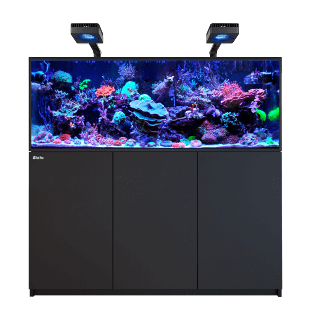 Red Sea Reefer 525 G3 Deluxe 150cm Aquarium & Black Cabinet - 540L (Incl. 2 X RL170 & Arms)