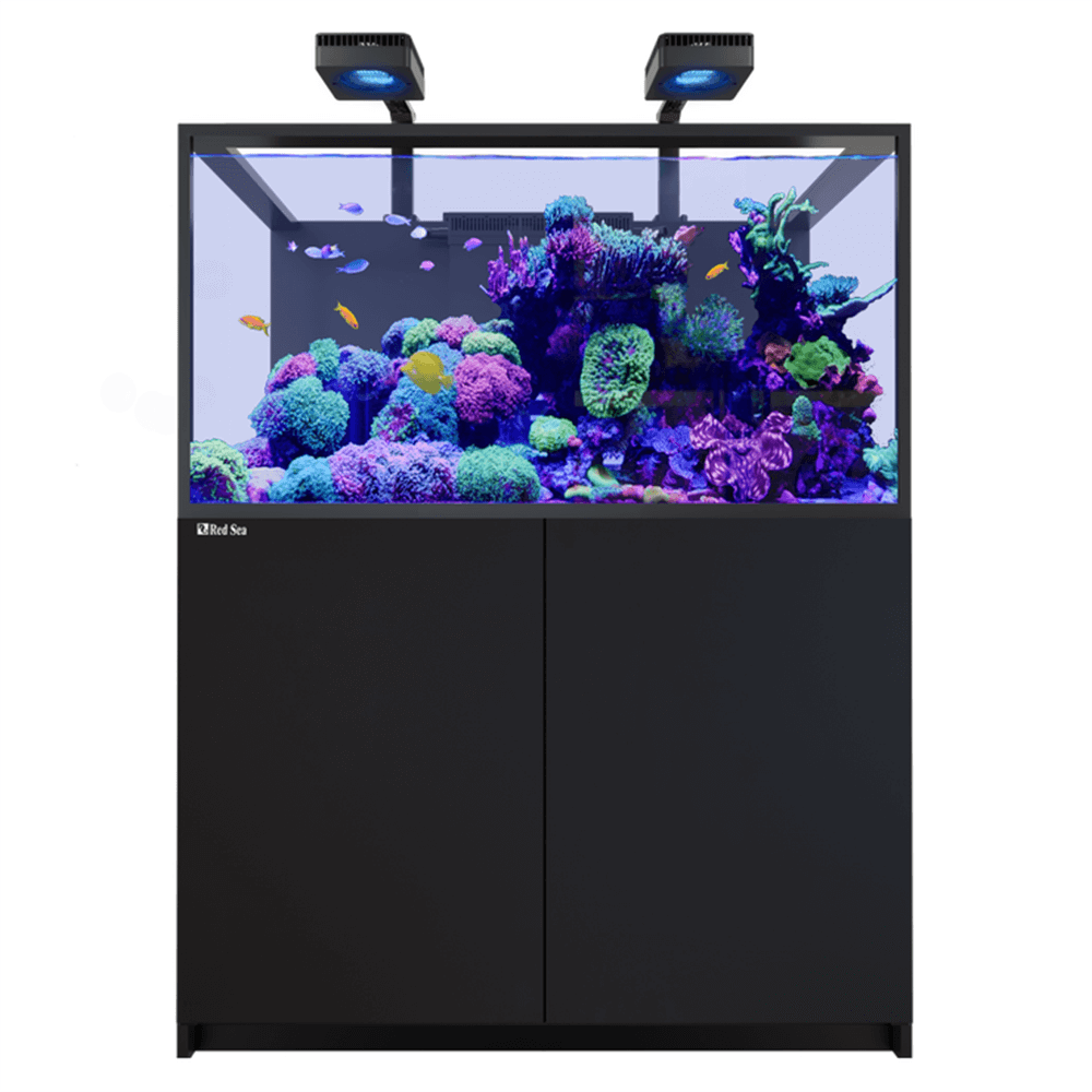 Red Sea Reefer S-550 G3 Deluxe 120cm Aquarium & Black Cabinet - 550L (Incl. 2 X RL170 & Arms)