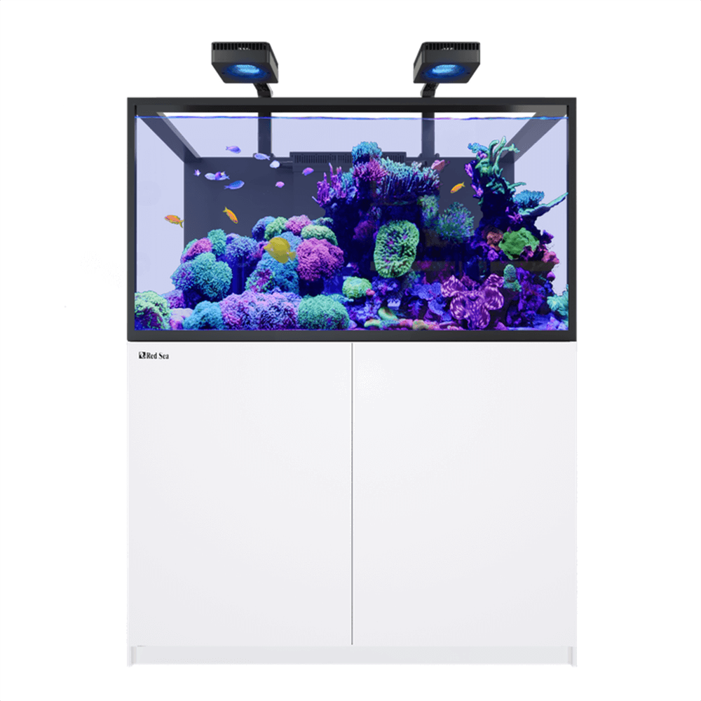 Red Sea Reefer S-550 G3 Deluxe 120cm Aquarium & White Cabinet - 550L (Incl. 2 X RL170 & Arms)