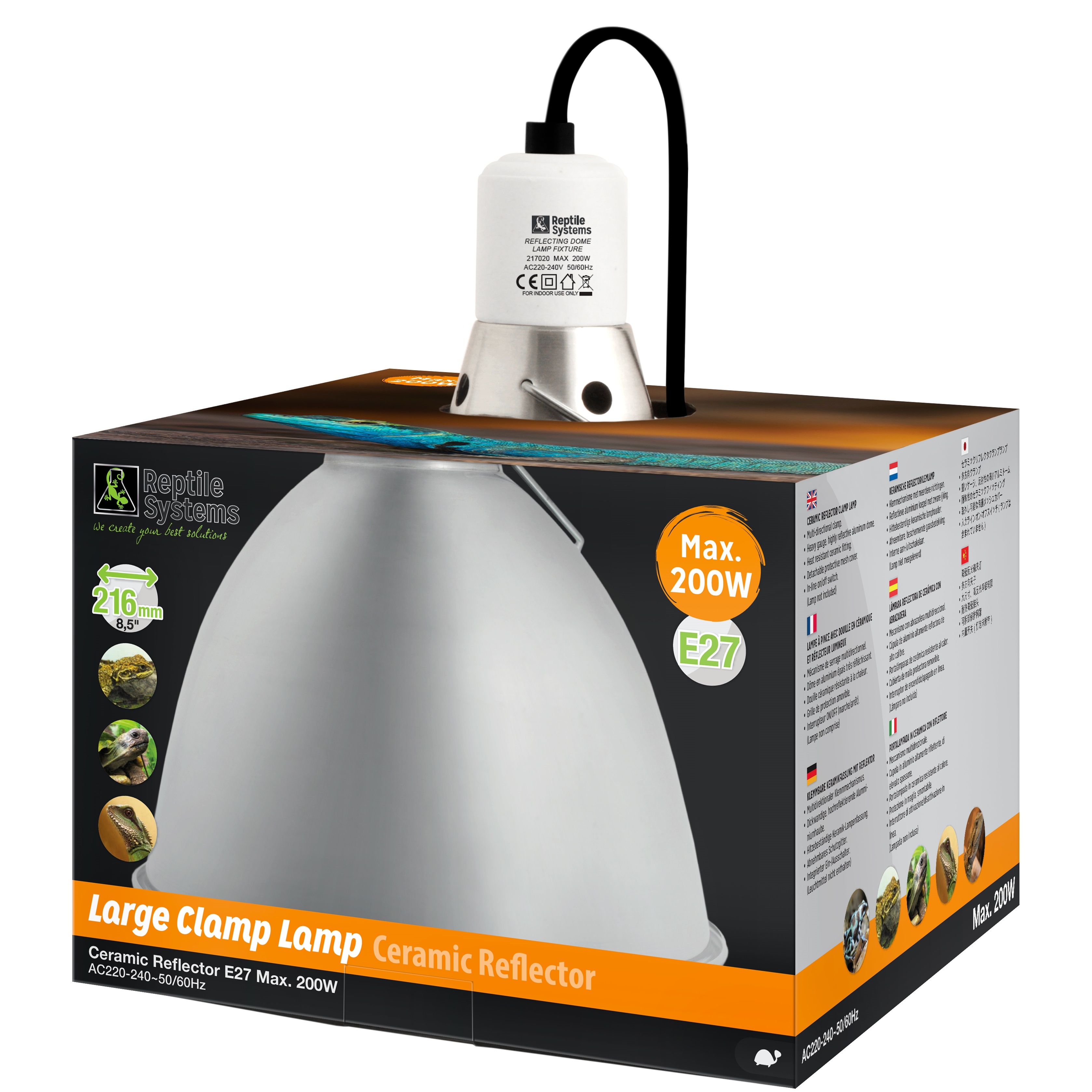 Reptile Systems Ceramic Reflector Clamp Lamps