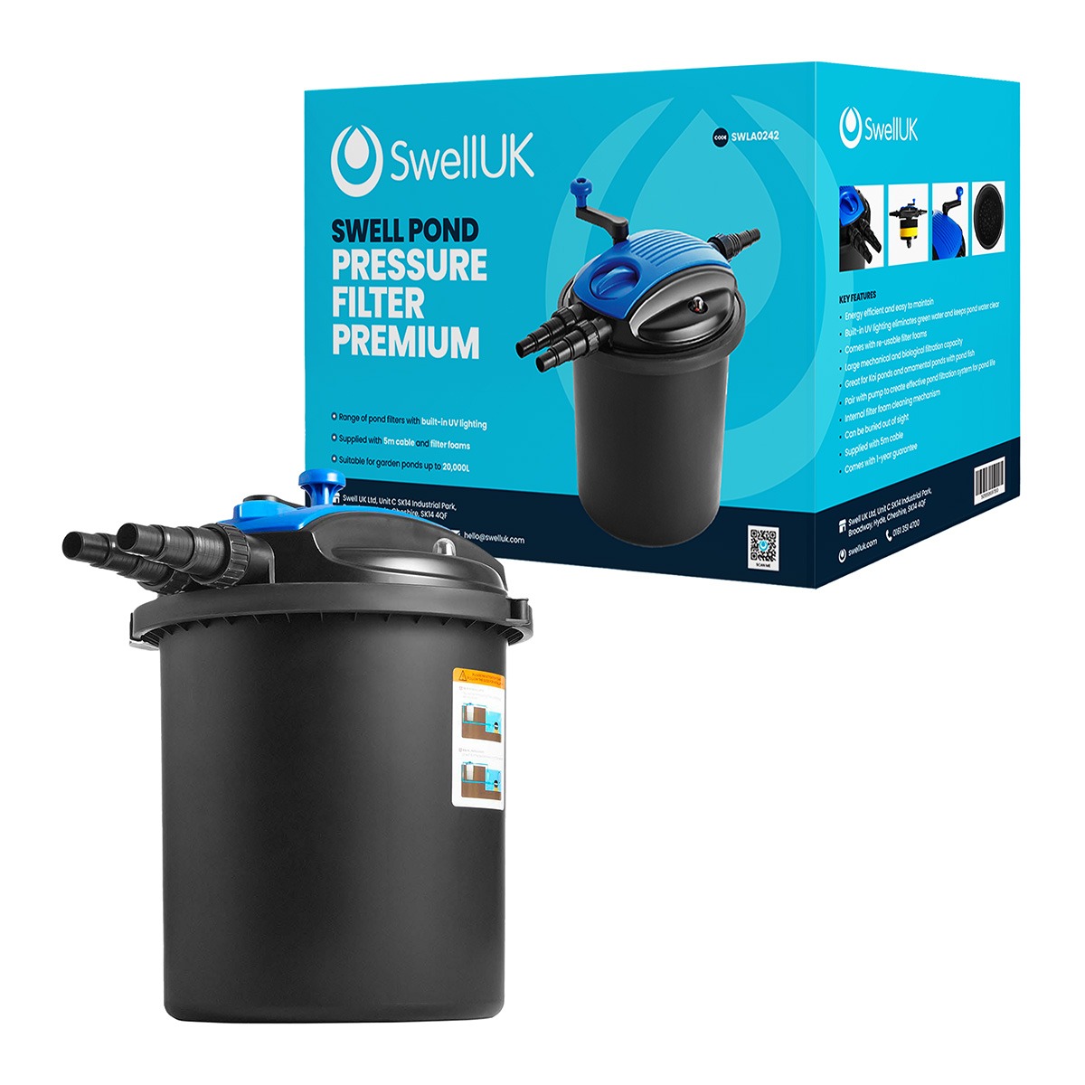 Swell Pressure Pond Filter Premium
