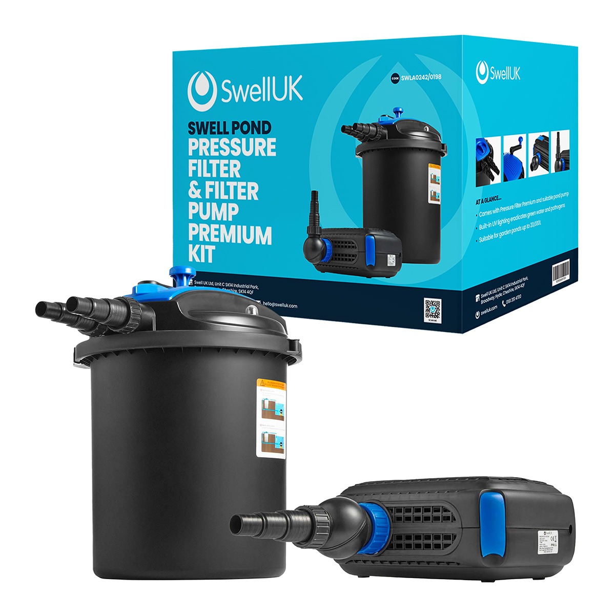 Swell Pressure Filter Premium and Pond Pump Kits