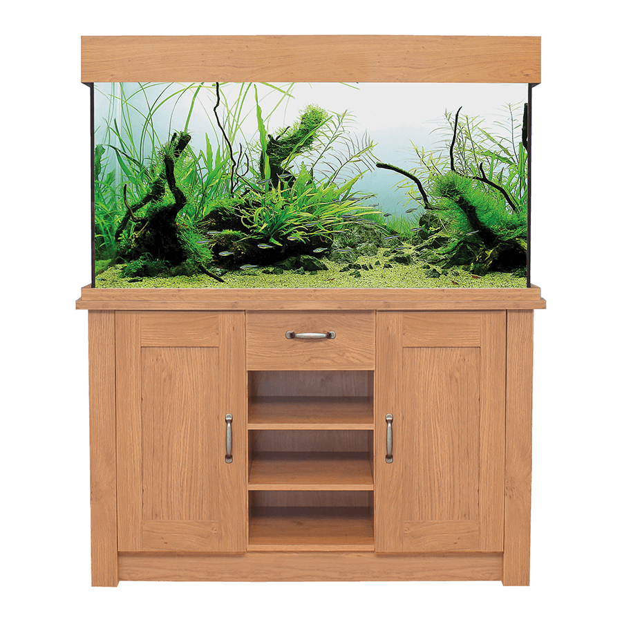 Aqua One Oakstyle 230 116cm Aquarium & Oak Cabinet - 230L