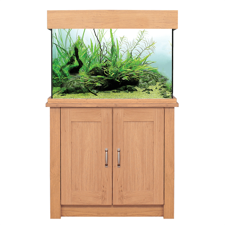 Aqua One Oakstyle 145 81cm Aquarium & Oak Cabinet - 145L