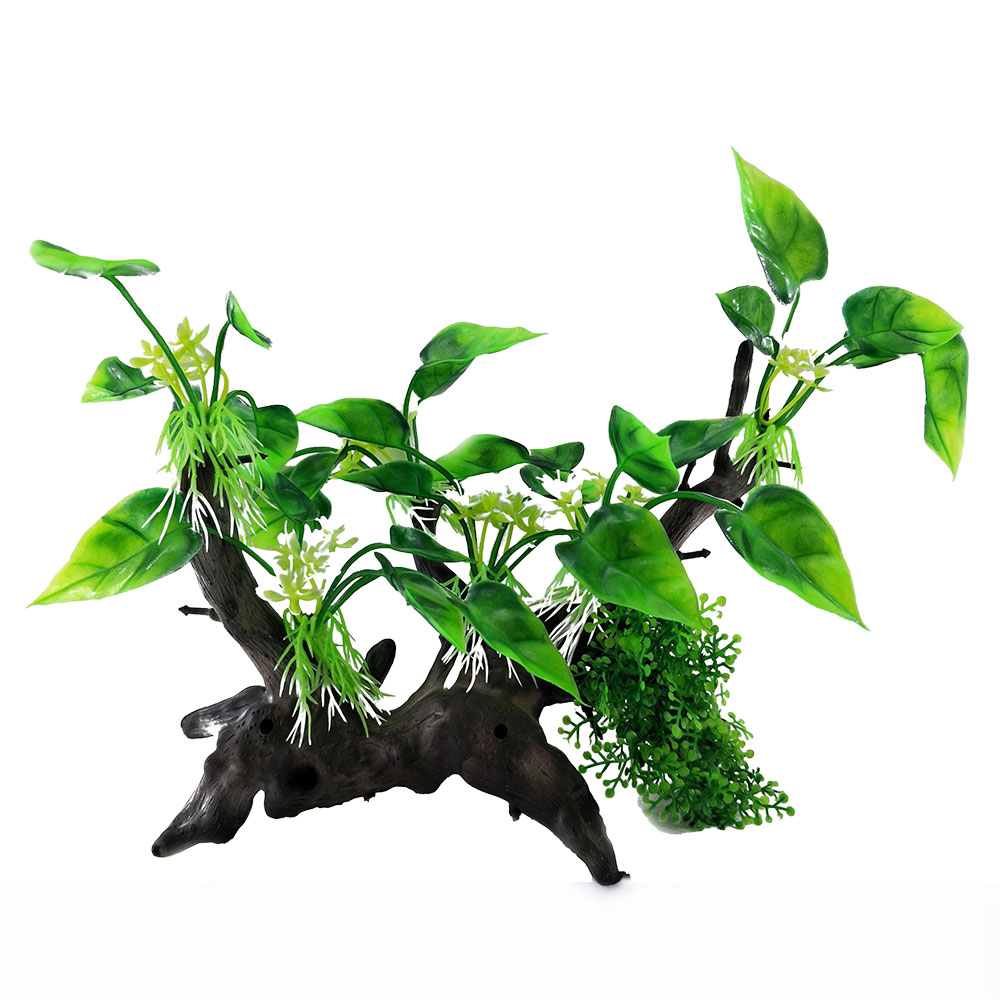 Swell Sweet Potato Vine Leaves On Dead Wood Artificial Plant