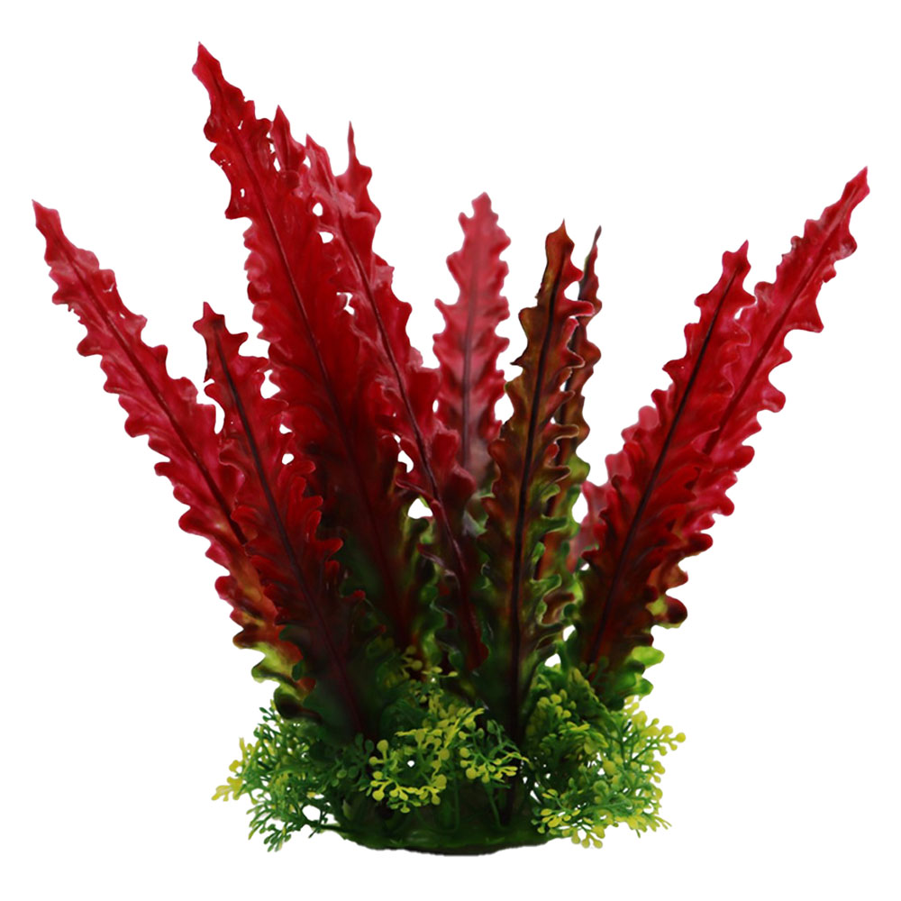 Swell Wavy Red Fern Artificial Plant