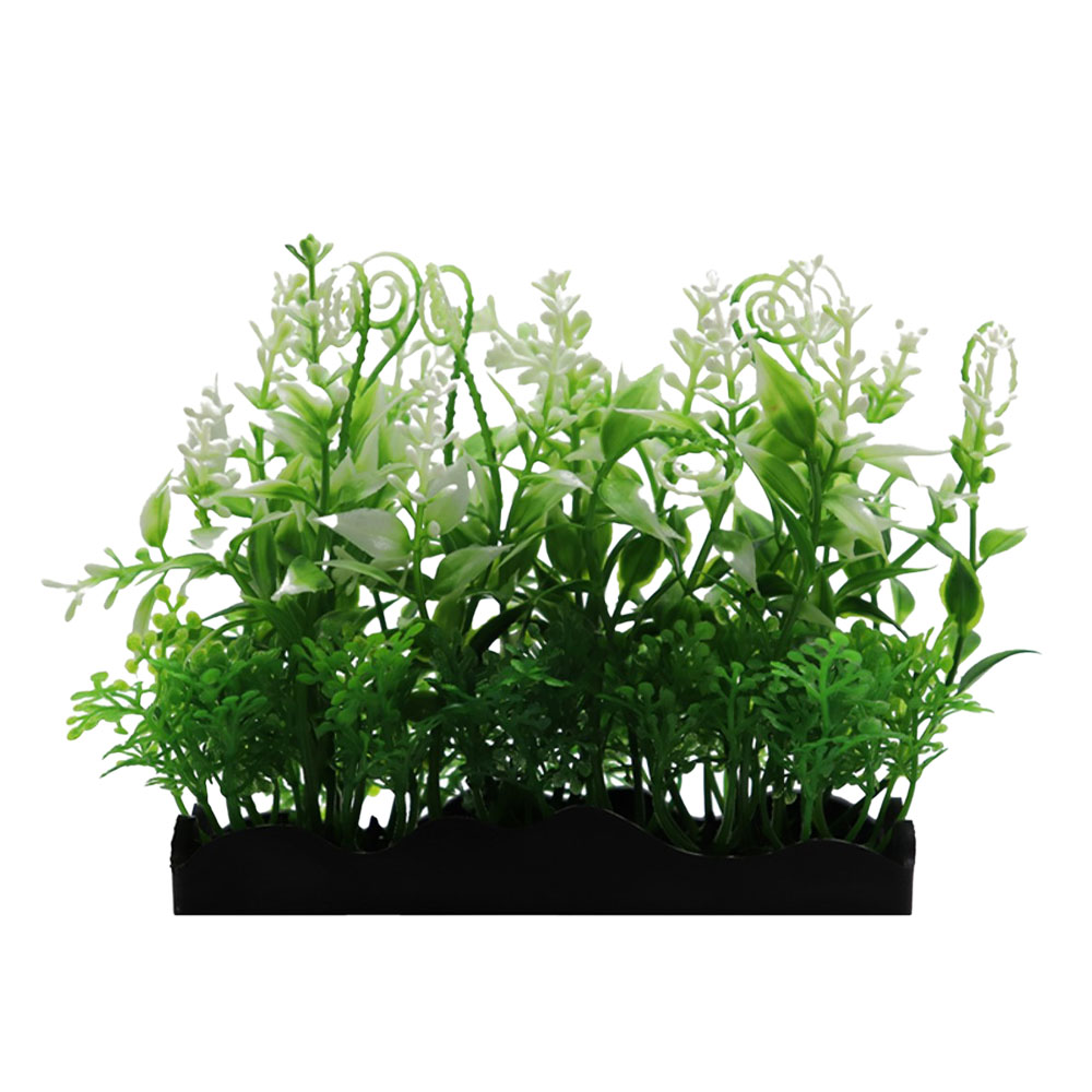 Swell Green & White Artificial Plant Tray