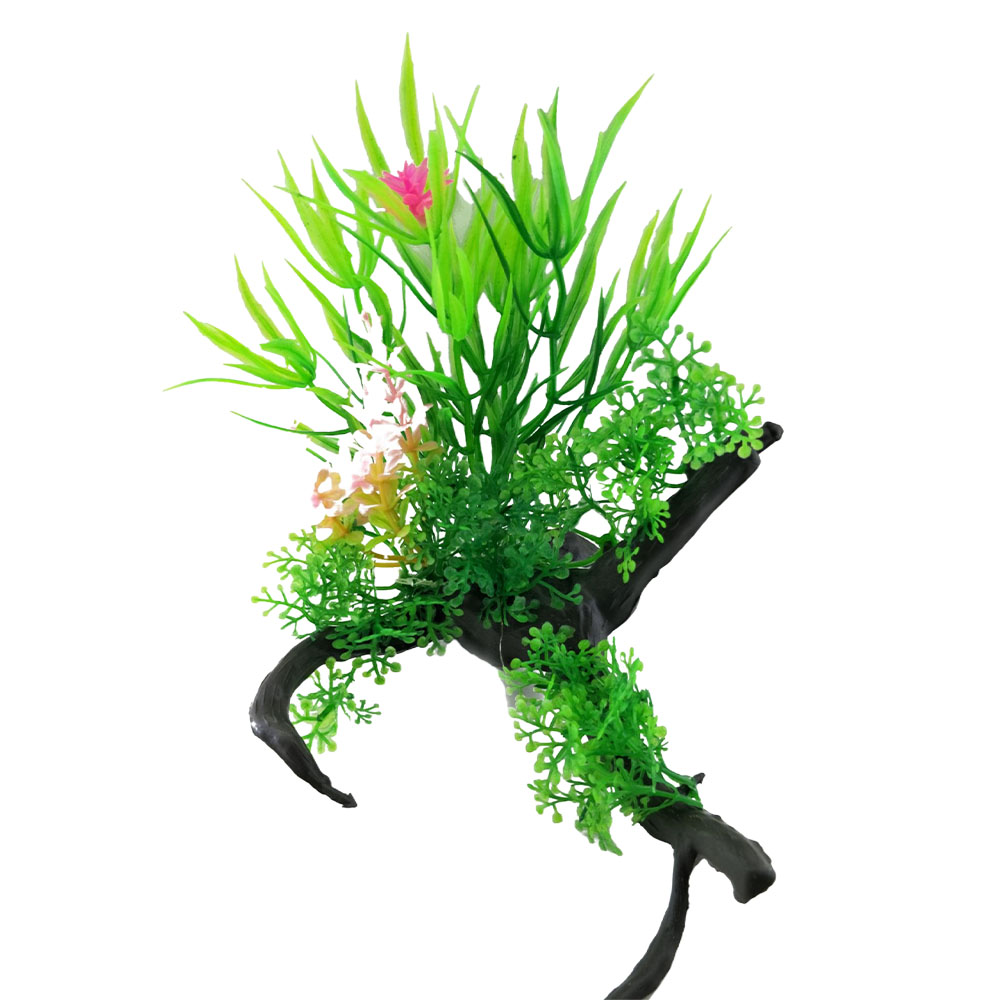 Swell Watergrass Combination On Dead Wood Artificial Plant