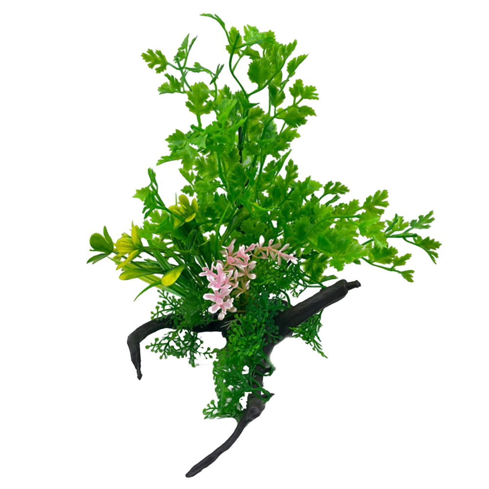 Swell Coriander Combination On Dead Wood Artificial Plant
