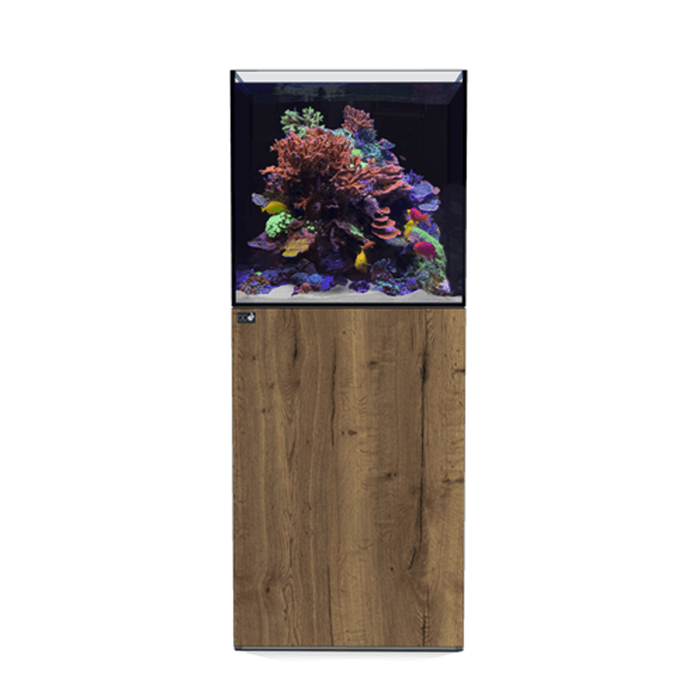 D&D Aqua-Pro Reef 600 60cm Cube Aquarium & Tobacco Oak Cabinet - 212L