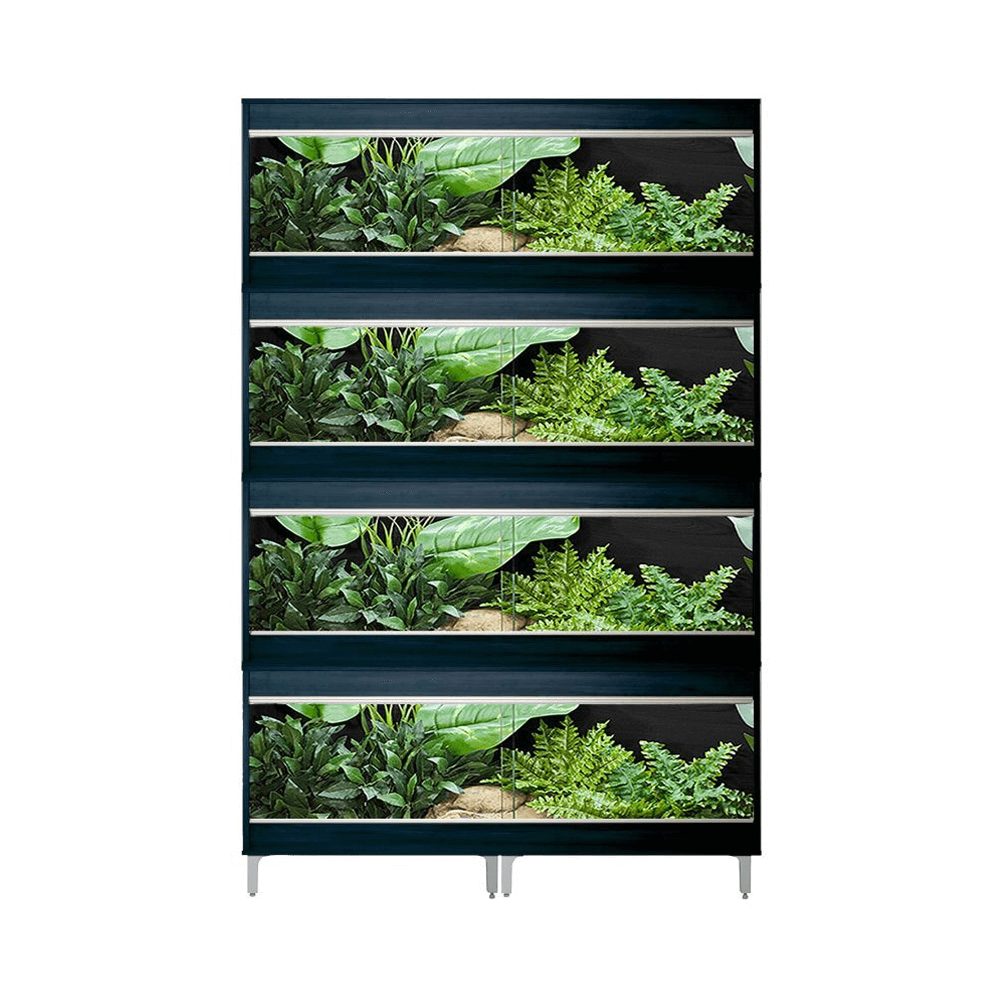 VivExotic Repti Home Maxi Large Four Tier Black Vivarium - W:115cm x H:224cm